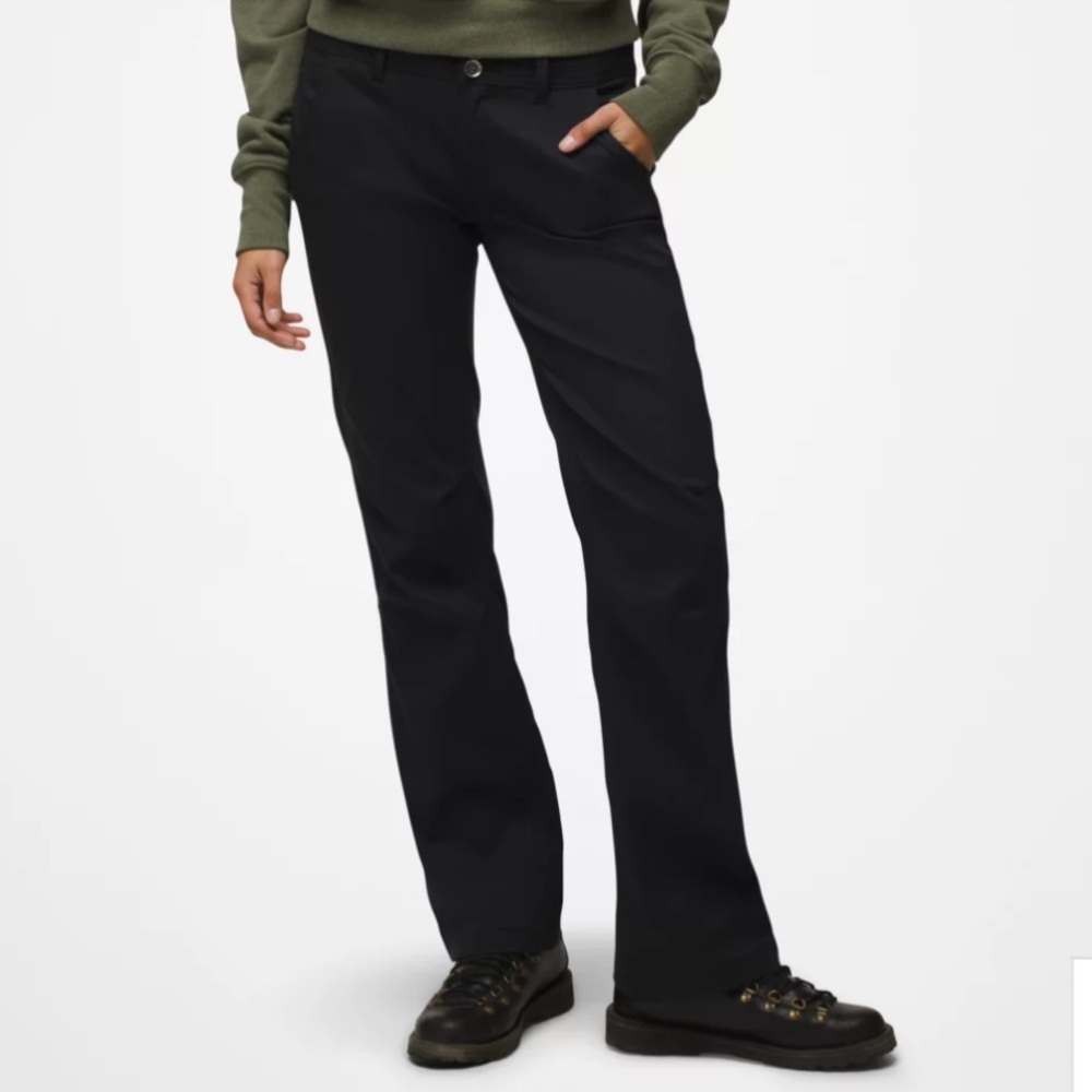 Prana Women's Black Straight-Leg Pants